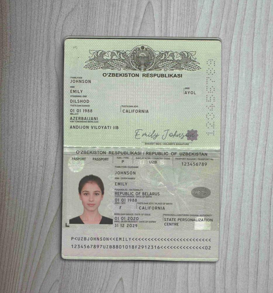 Uzbekistan Passport